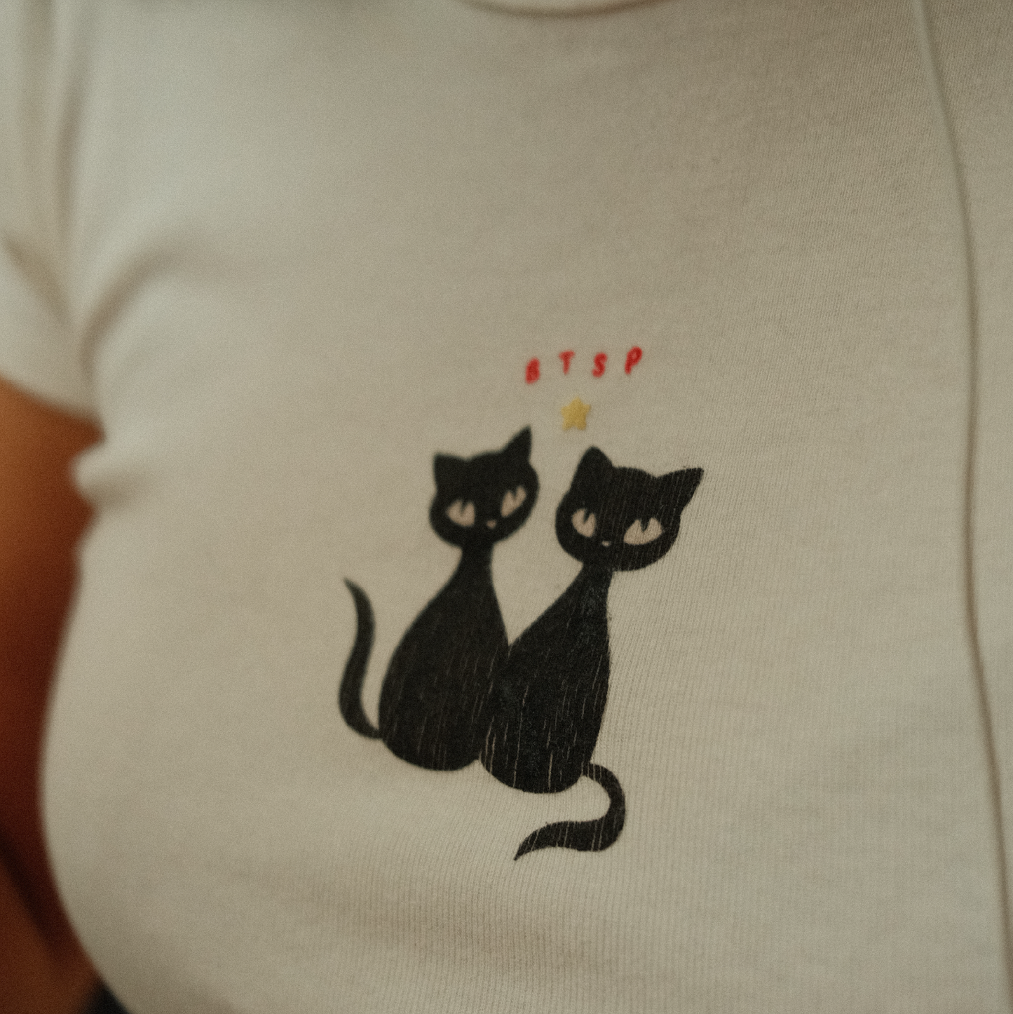 BTSP TWINS | WHITE BABY TEE